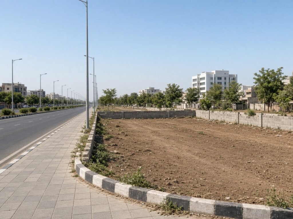 Commercial plot beside a main road in Kharar