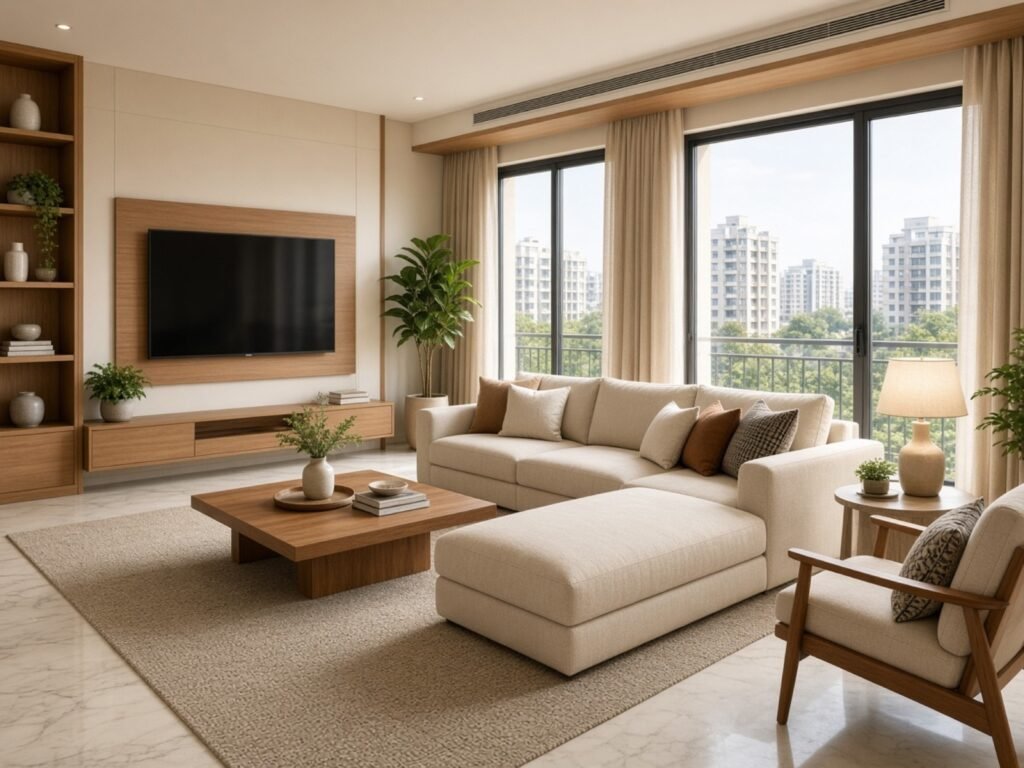 Apartment interior in Zirakpur